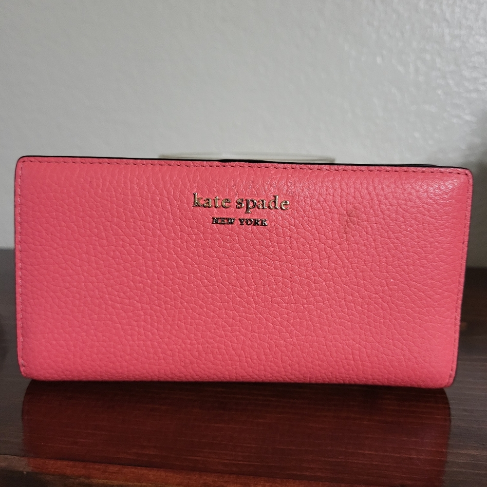 Kate spade hot pink wallet
